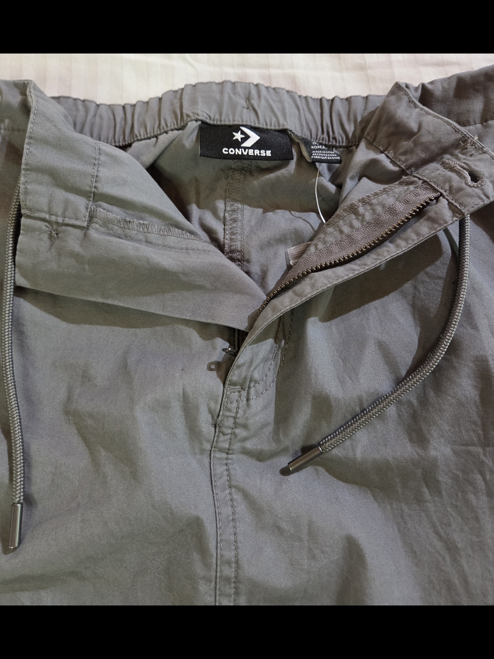 Converse Gray Cargo Skirt Womens Size XL Casual Drawstring Cargo Midi Skirt - Picture 9 of 13